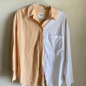 Two Tone Abercrombie & Fitch Oversized Button Down
